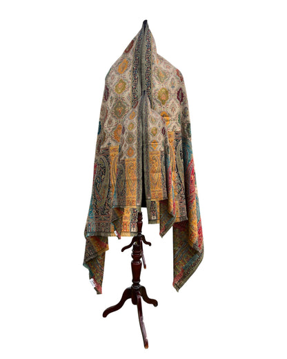 Pure wool kani weaving shawl