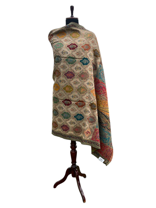 Pure wool kani weaving shawl